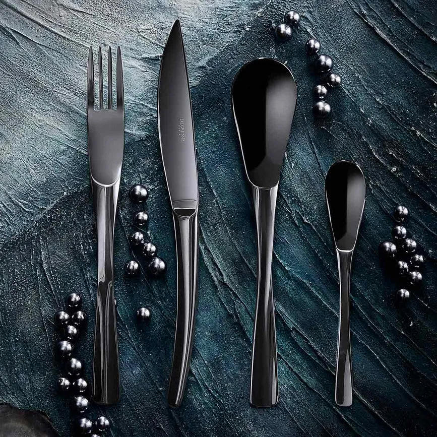 Degrenne Xy Collection Black Mirror Table Fork